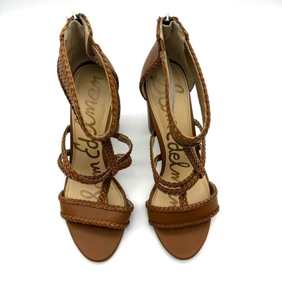 Sam Edelman Yordana Heeled Sandal Saddle Brown 10 - Picture 14 of 14